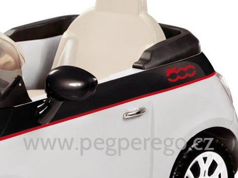 FIAT 500 černo-bílý, 12V 4