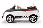 FIAT 500 černo-bílý, 12V 2